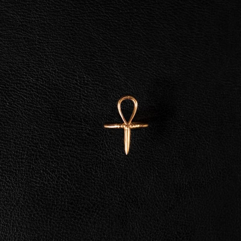Ankh | Womb of Life Ring - Brass