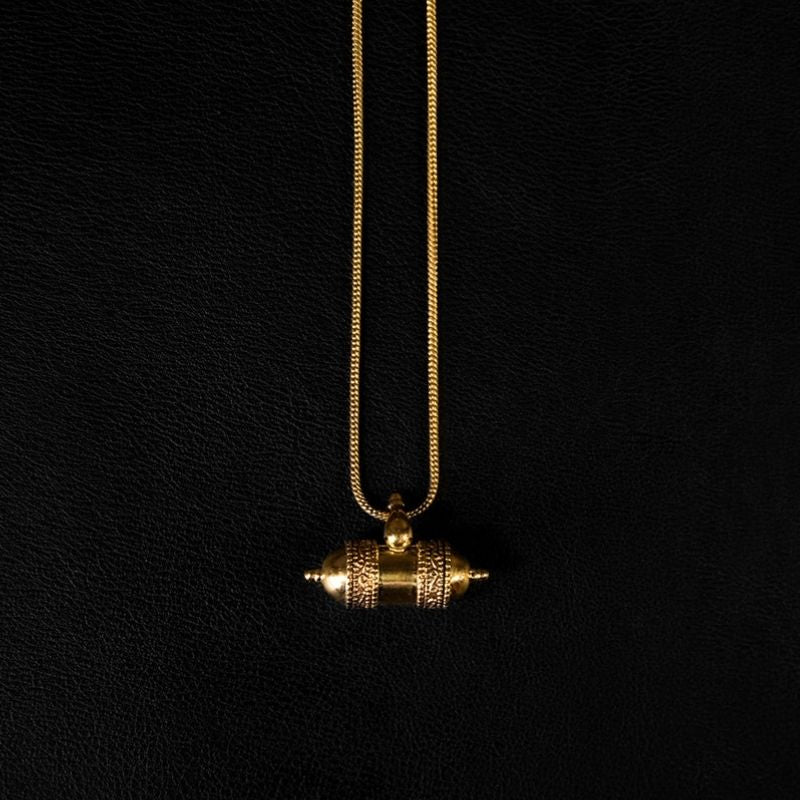 Temple Amulet | Pendant Necklace - Brass