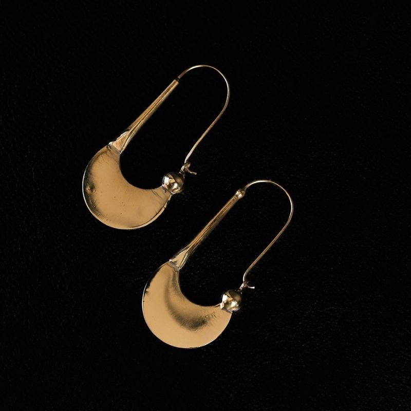 Nomadic | Hoop Earrings - Brass
