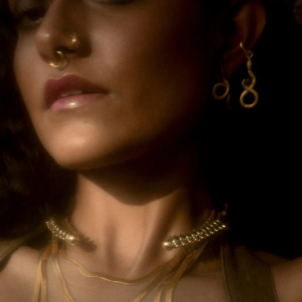 Spine Torque | Collier - Laiton