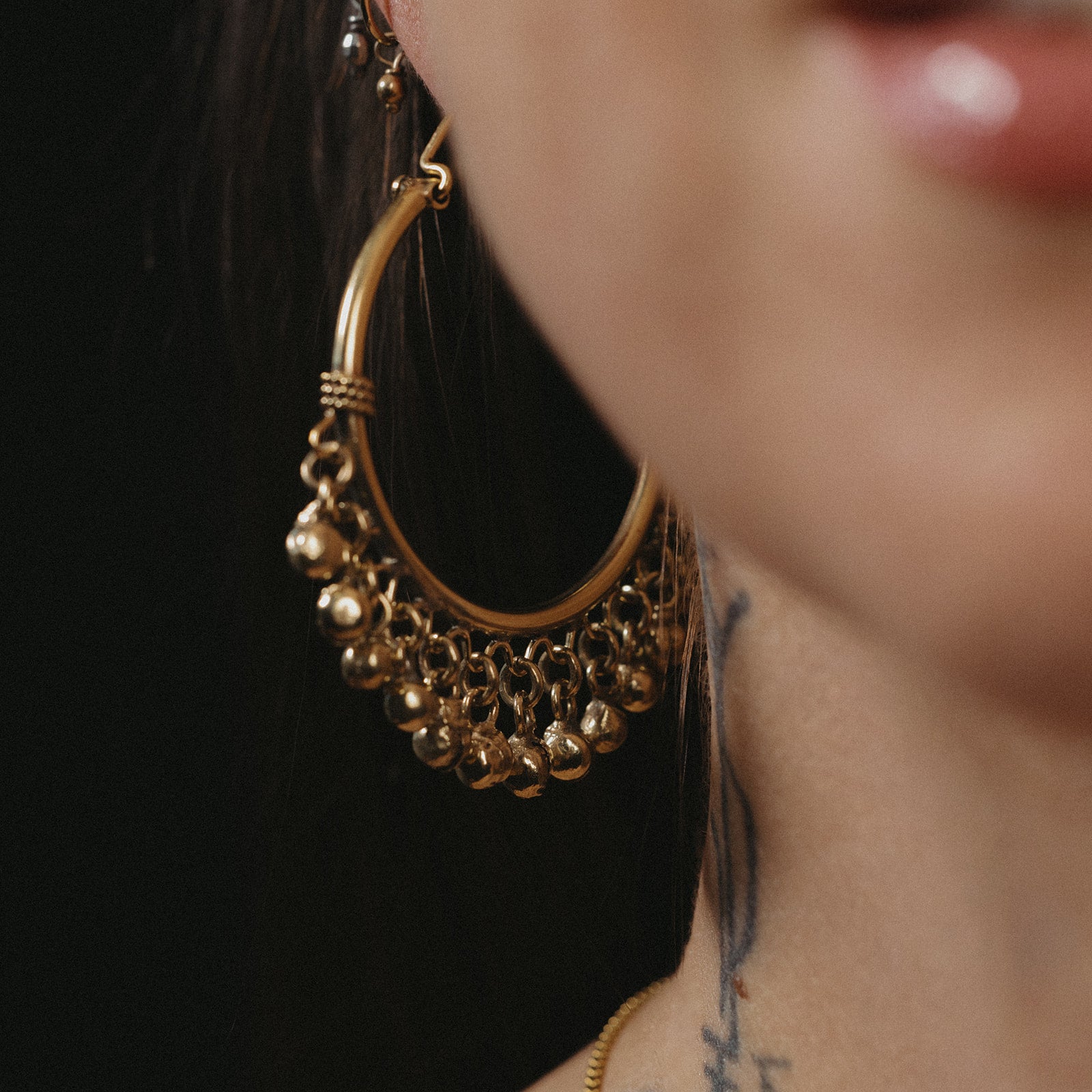 Wind Womxn | Boucles d'oreilles créoles - Laiton 