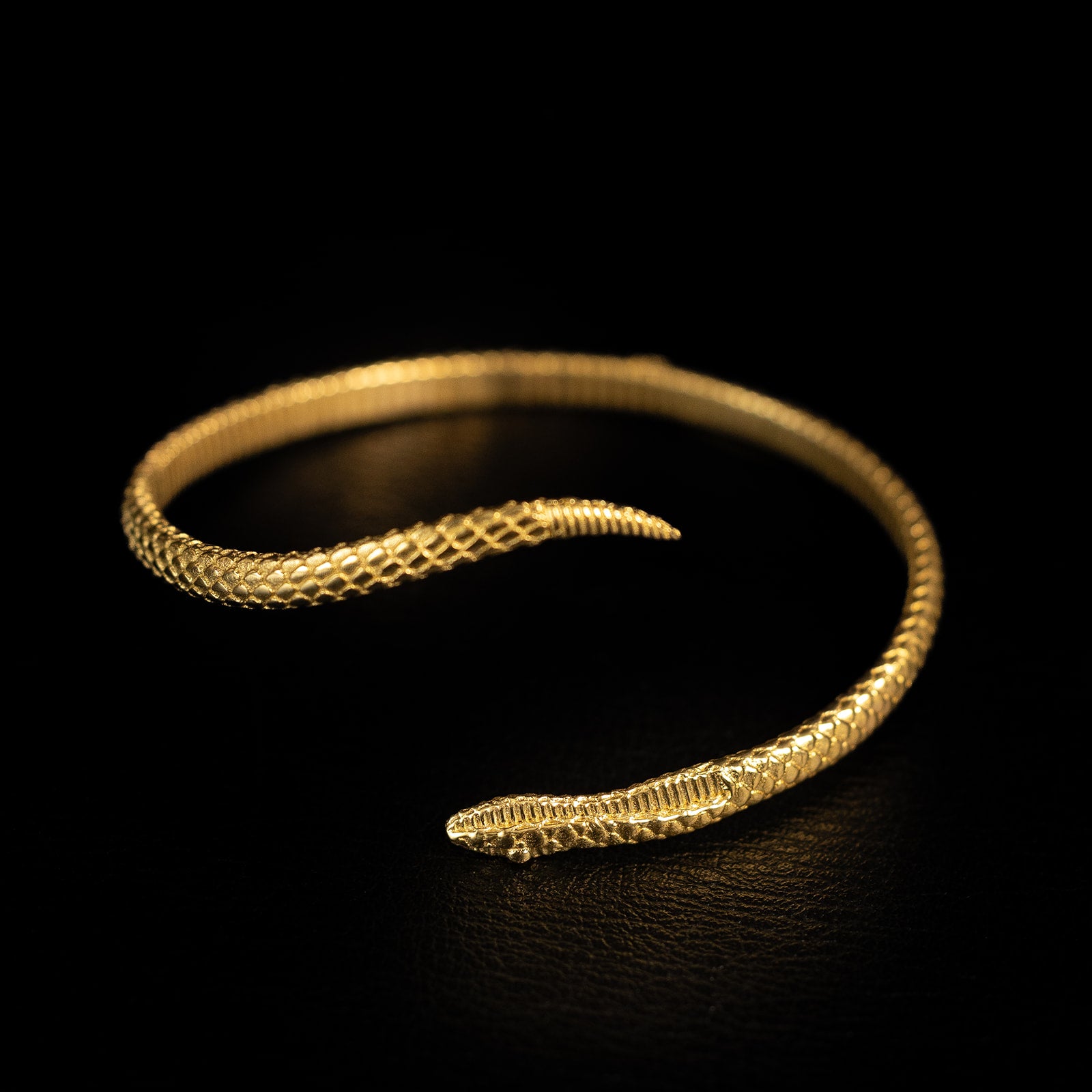 Serpentine | Bracelet Serpent - Laiton