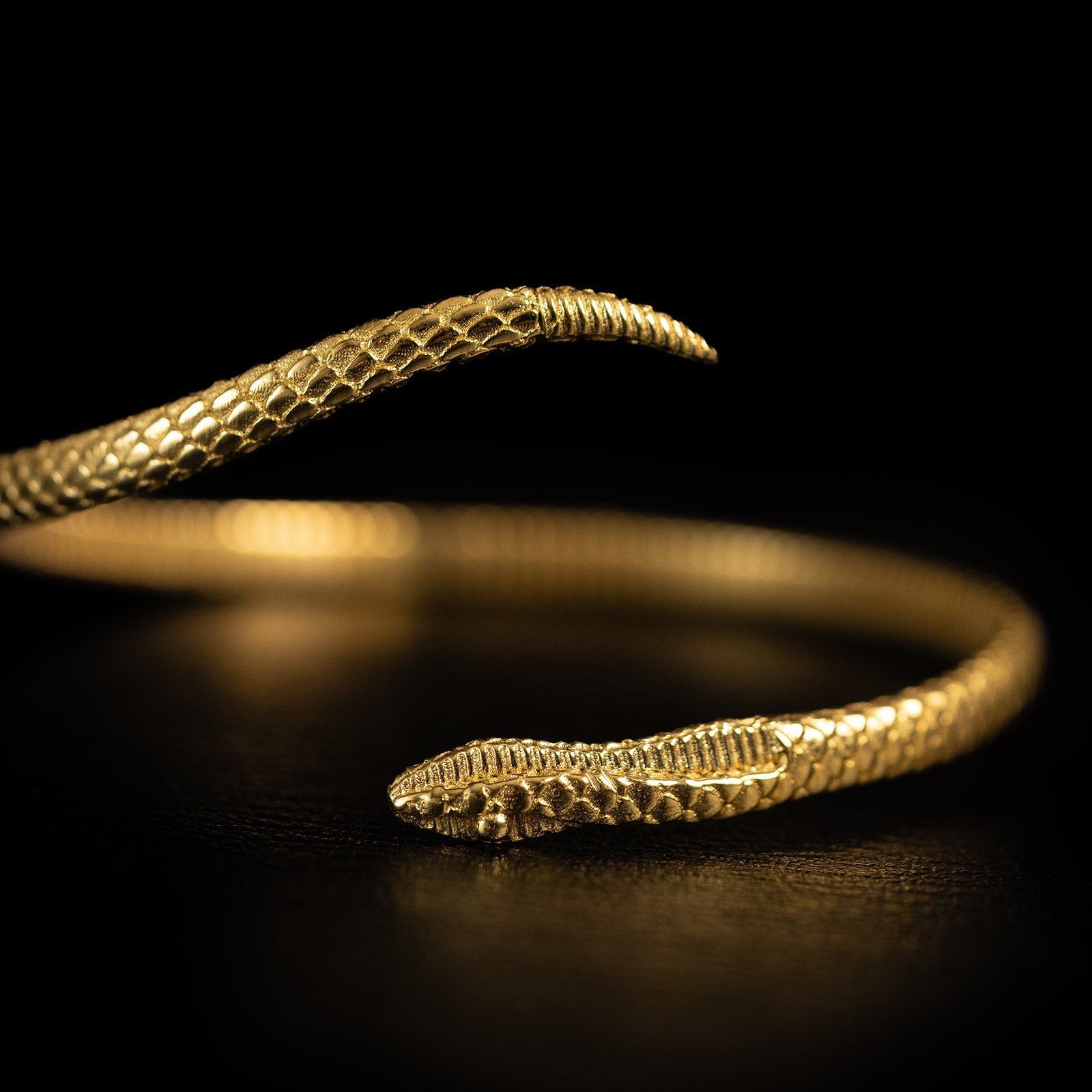Serpentine | Bracelet Serpent - Laiton