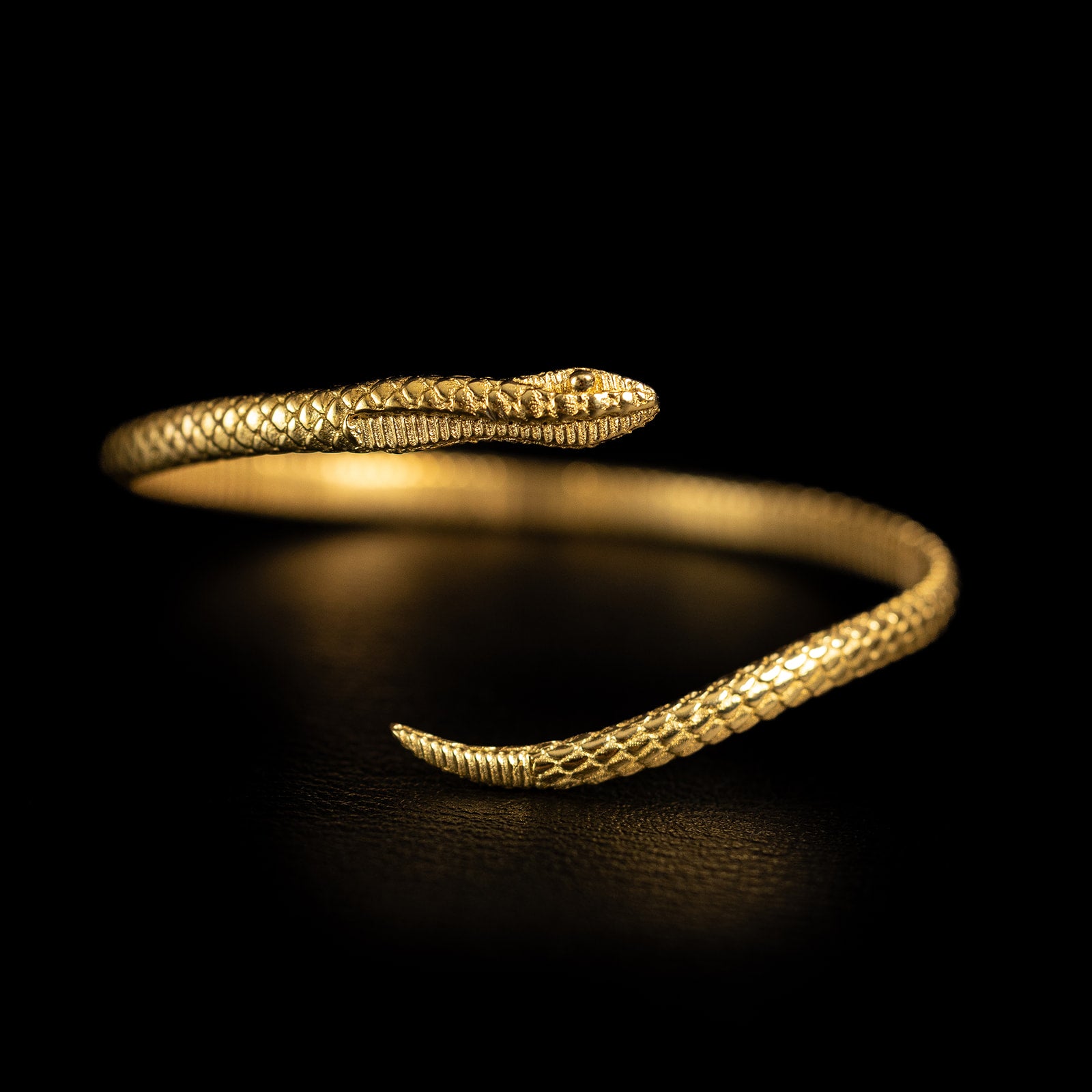 Serpentine | Bracelet Serpent - Laiton