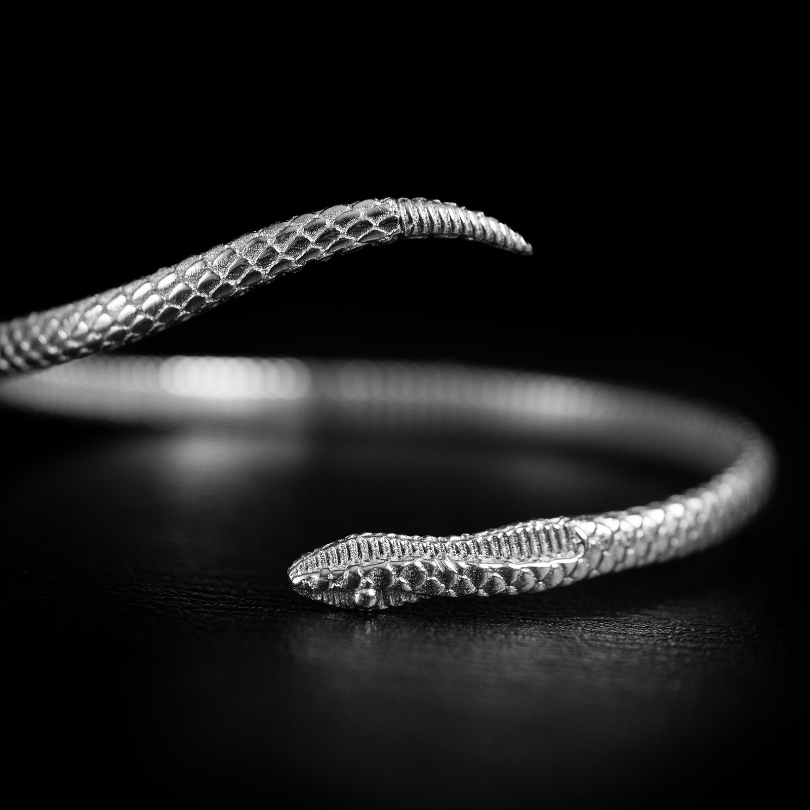 Serpentine | Bracelet Serpent - Argent 925