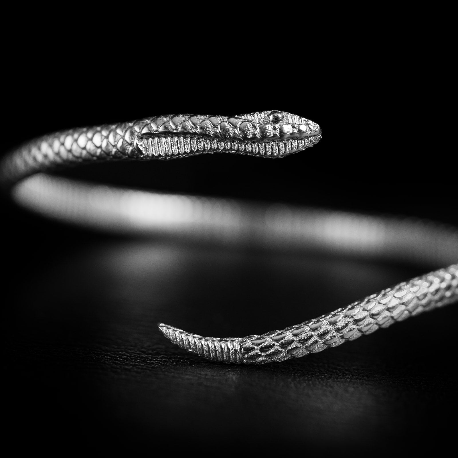 Serpentine | Bracelet Serpent - Argent 925