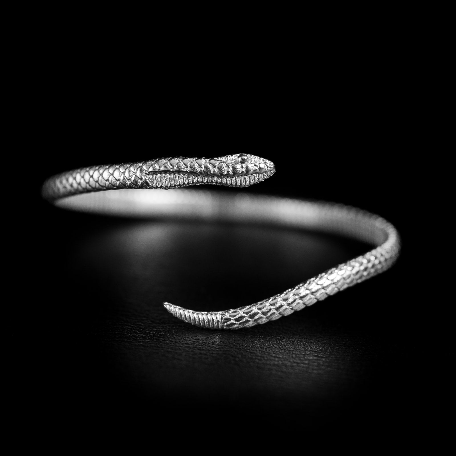 Serpentine | Bracelet Serpent - Argent 925
