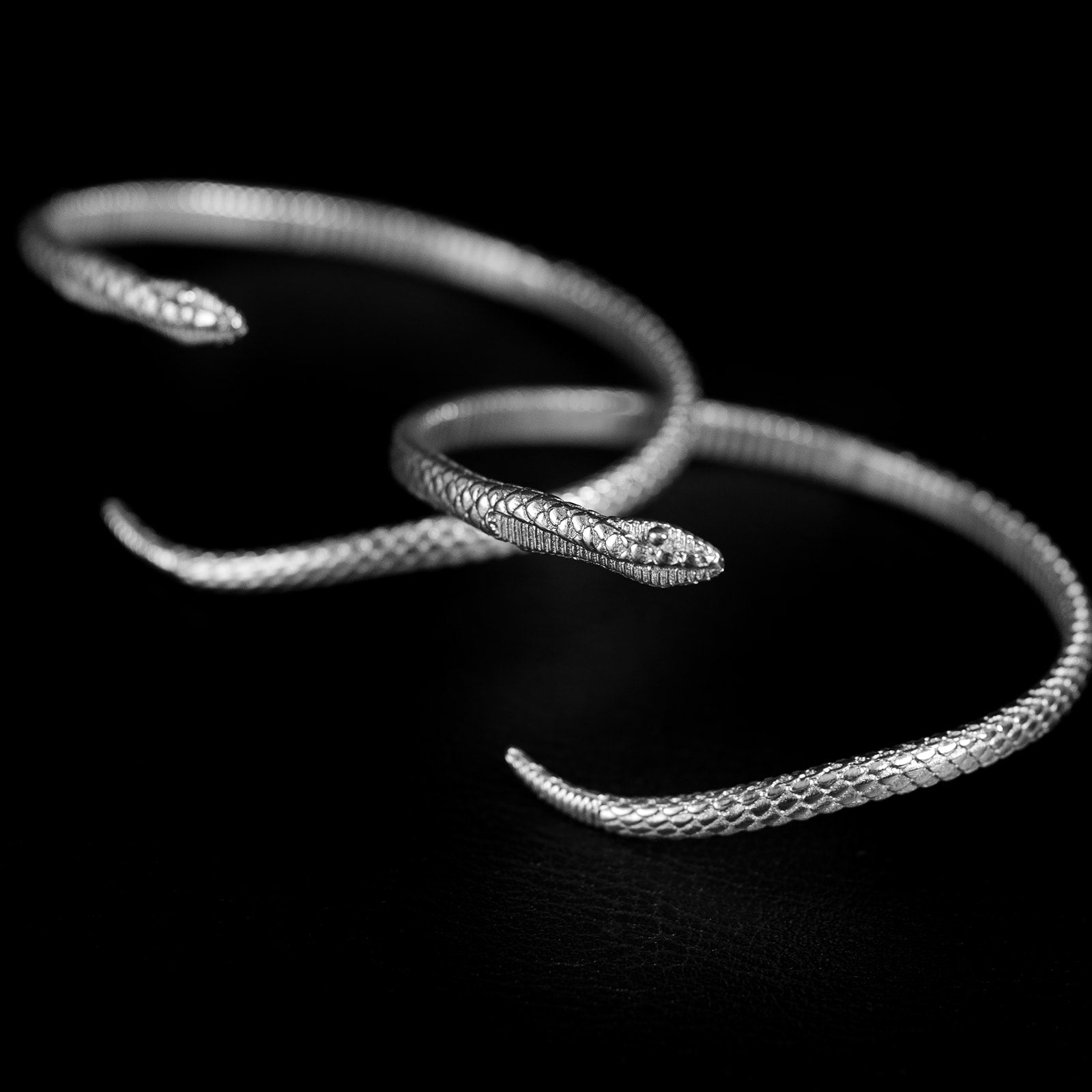 Serpentine | Bracelet Serpent - Argent 925