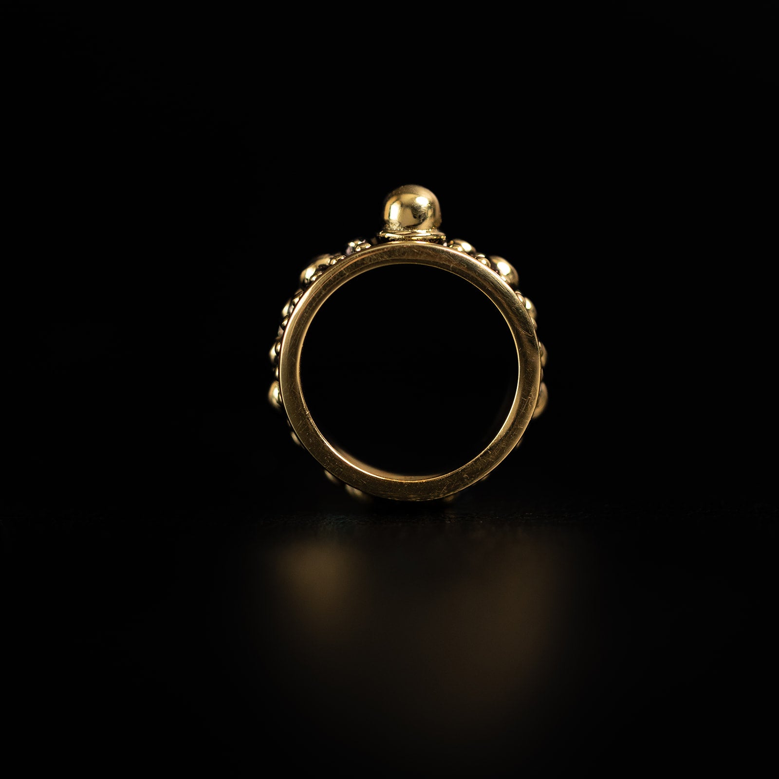 Beaded Edge | Ring - Brass