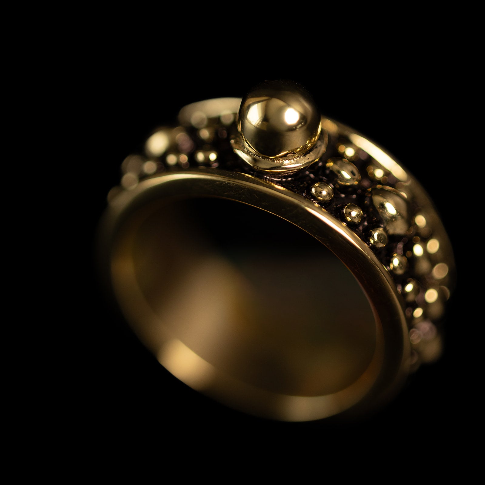 Beaded Edge | Ring - Brass