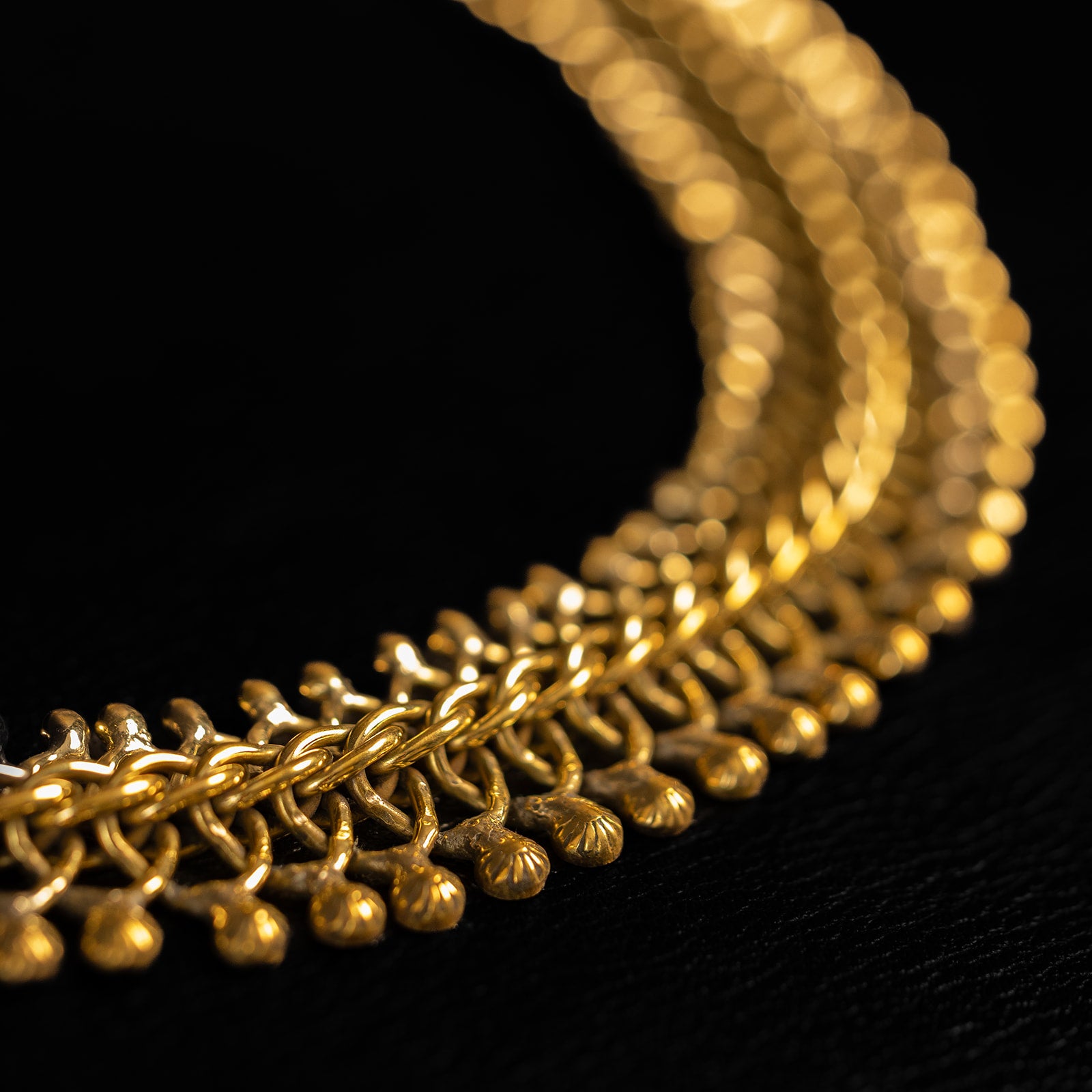 Interwoven Metal | Collier - Laiton