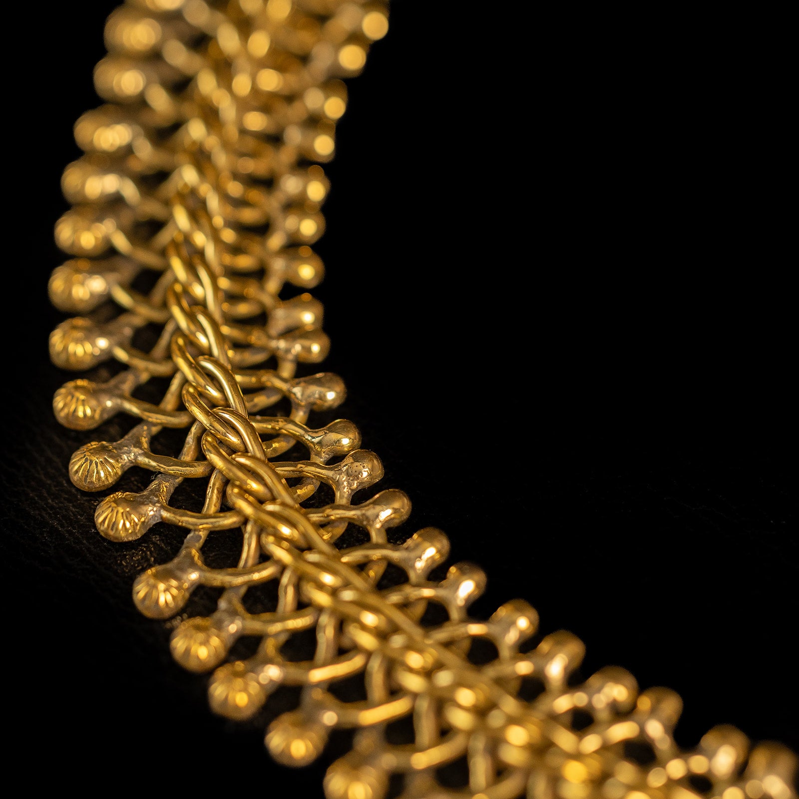 Interwoven Metal | Collier - Laiton