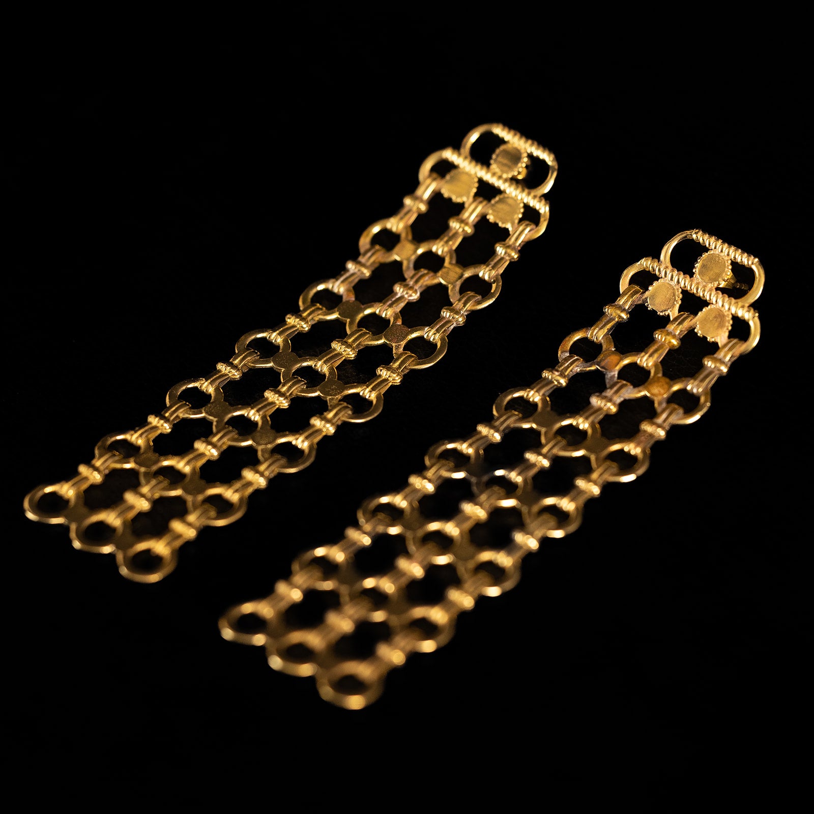 Interwoven Metal | Boucles d'oreilles - Laiton