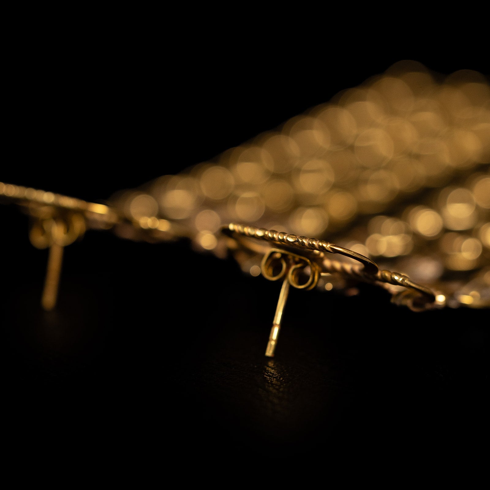 Interwoven Metal | Boucles d'oreilles - Laiton