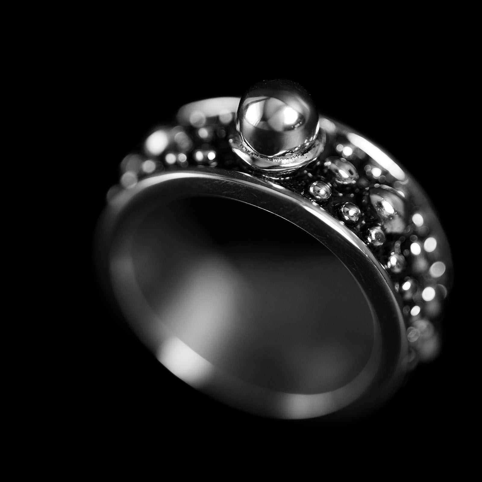 Beaded Edge | Bague - Argent 925
