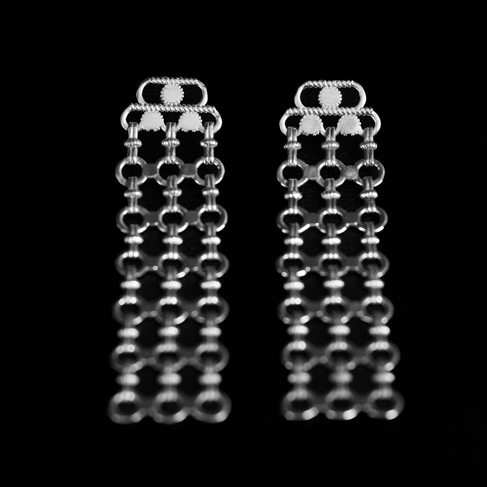 Interwoven Metal | Boucles d'oreilles - Argent 925