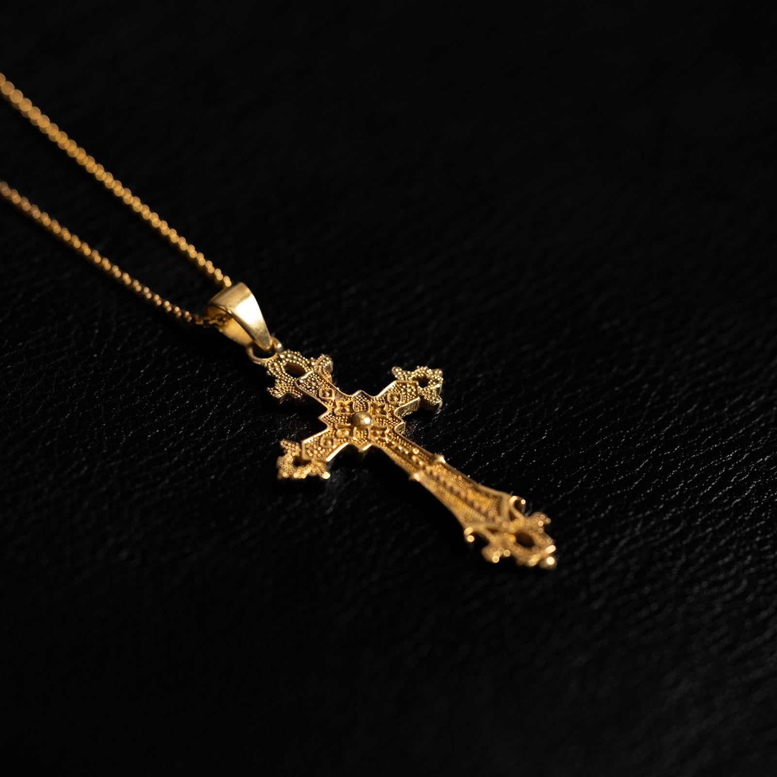 Medieval Cross | Collier pendentif - Laiton
