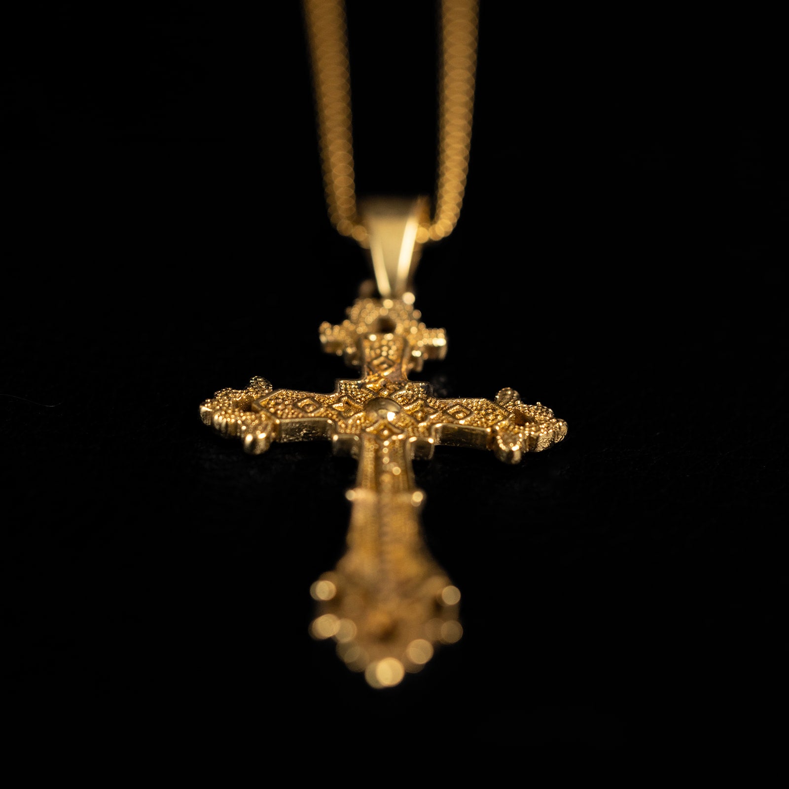 Medieval Cross | Collier pendentif - Laiton