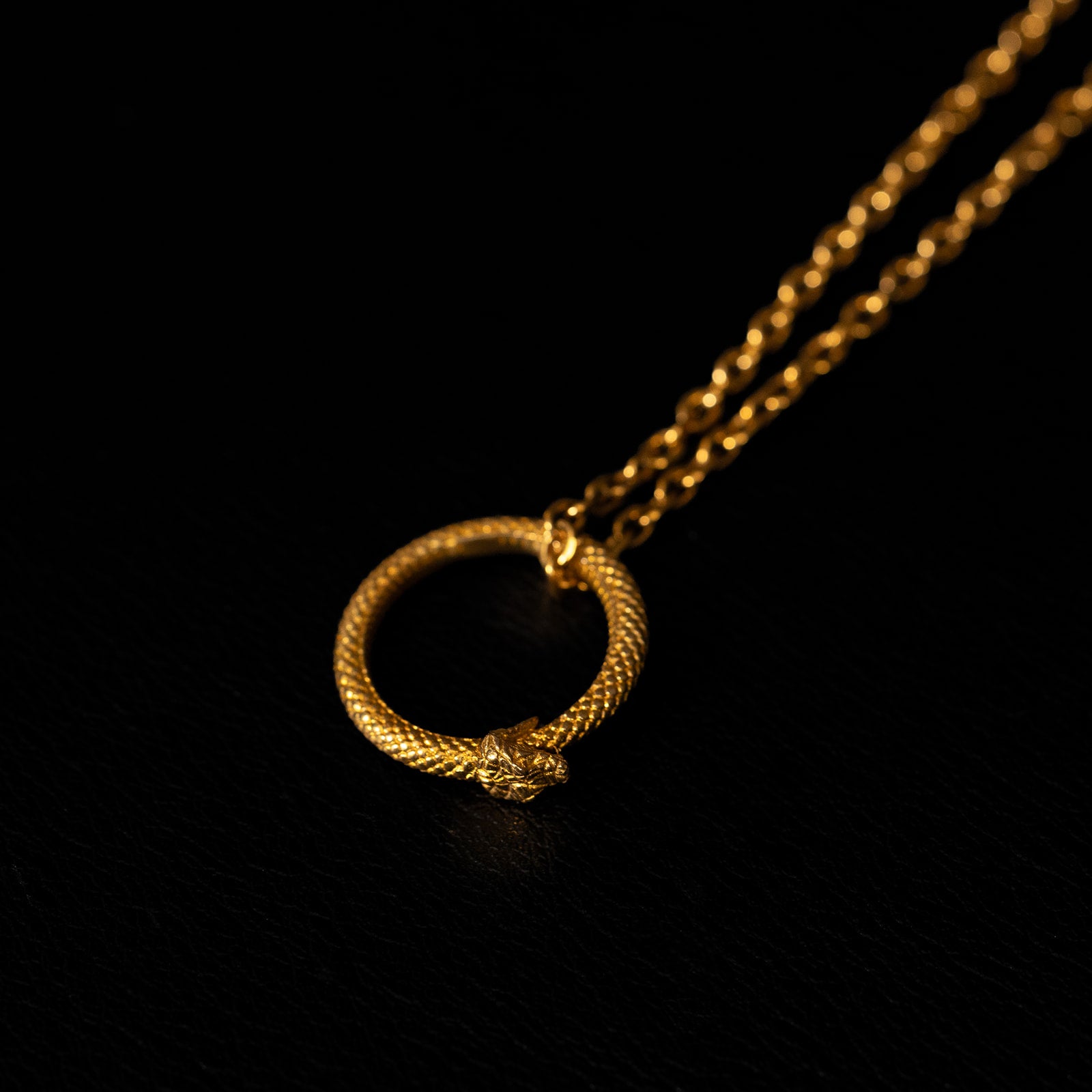 Ouroboros | Collier pendentif - Laiton