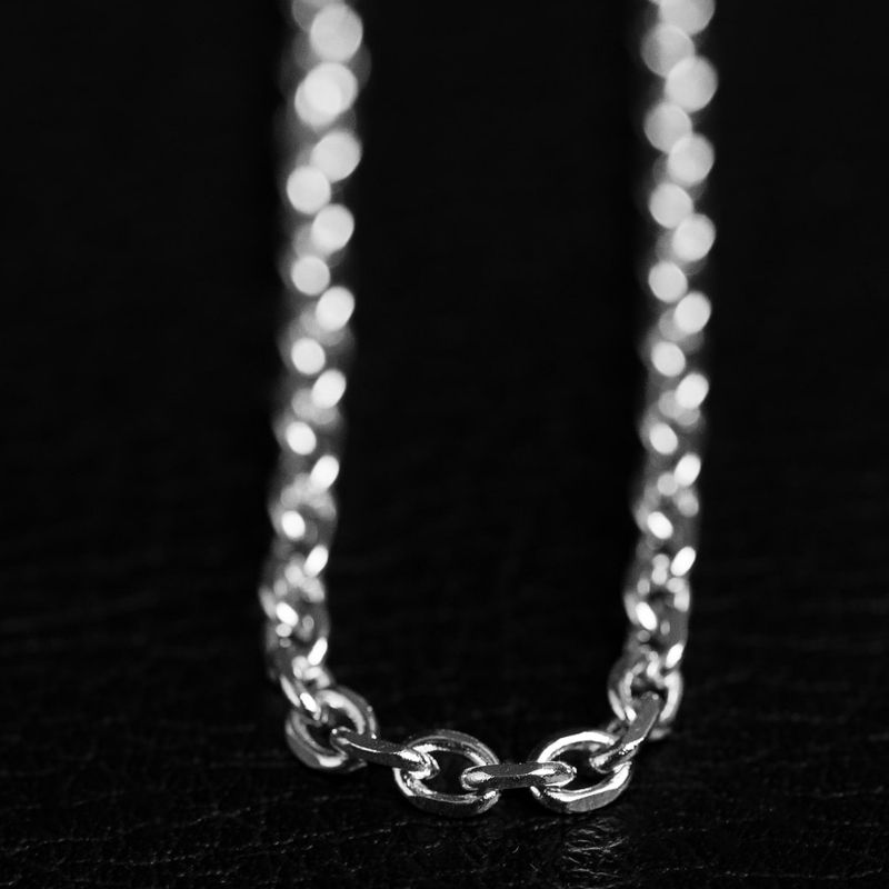 Diamond Cut Rolo Cable Chain [4.5 mm] | Necklace – Stainless Steel (Copy) - NOIR KĀLA