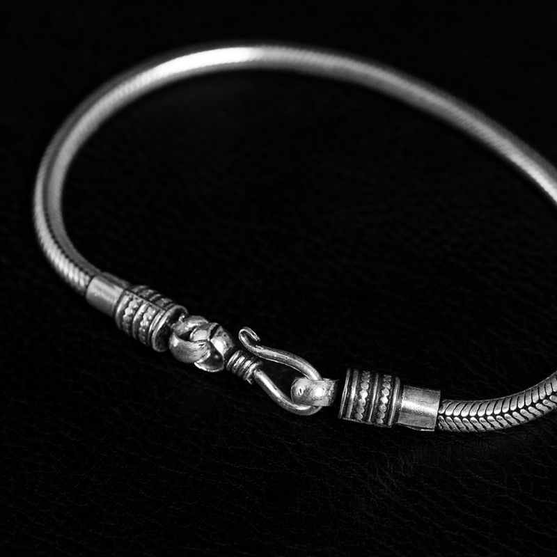 Snake Chain [4 mm] | Bracelet – 925 Silver - NOIR KĀLA