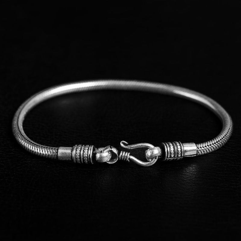 Snake Chain [4 mm] | Bracelet – 925 Silver - NOIR KĀLA