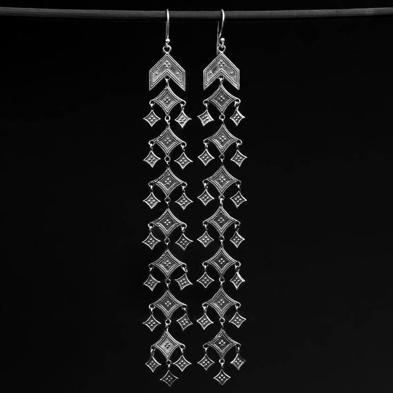 Quintessence | Boucles d&#39;oreilles - Argent 925 - NOIR KĀLA