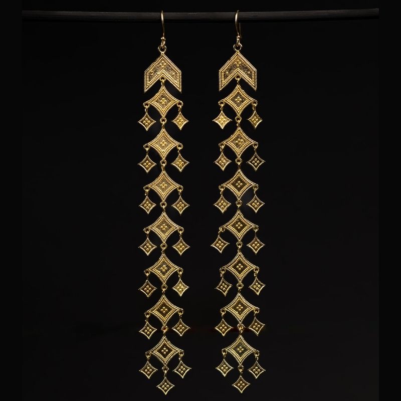Quintessence | Boucles d&#39;oreilles - Laiton - NOIR KĀLA