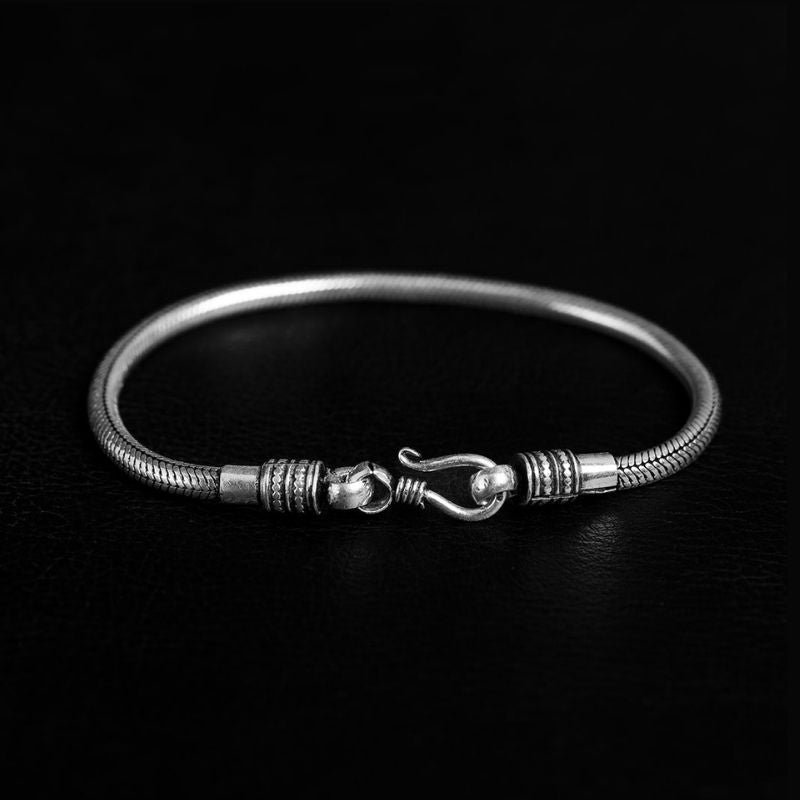 Snake Chain [4 mm] | Bracelet – 925 Silver - NOIR KĀLA