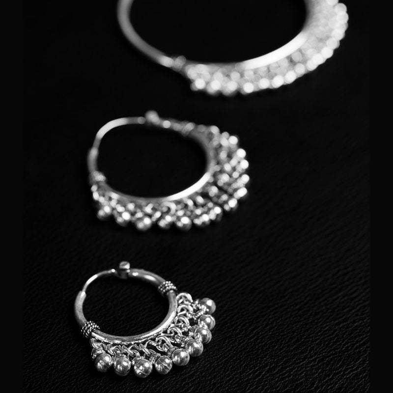 Wind Womxn | Boucles d&#39;oreilles créoles - NOIR KĀLA