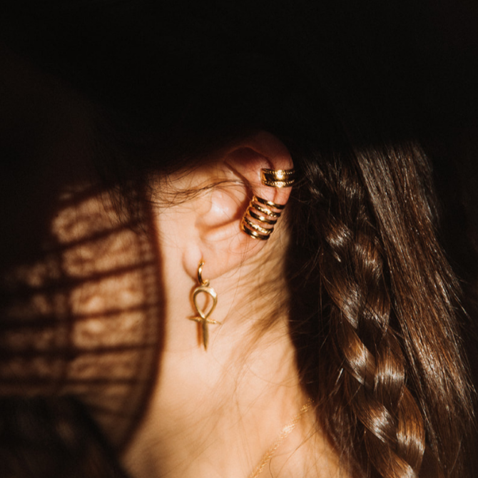 Aya III | Hair Jewelry x Ear Cuff - Gold