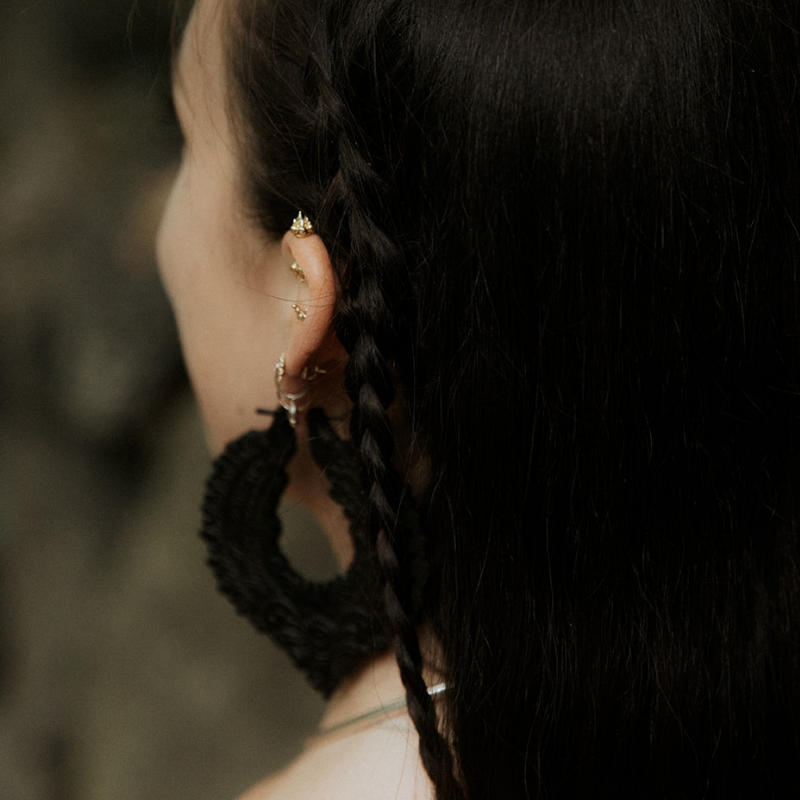 Armor Hoop Earrings